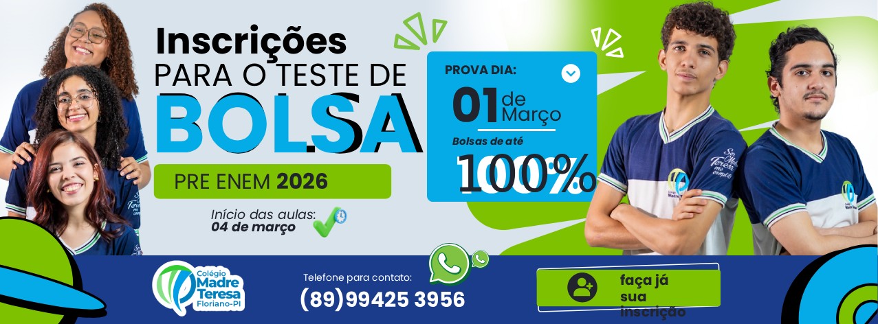 Teste de Bolsas 2026 Pré-ENEM